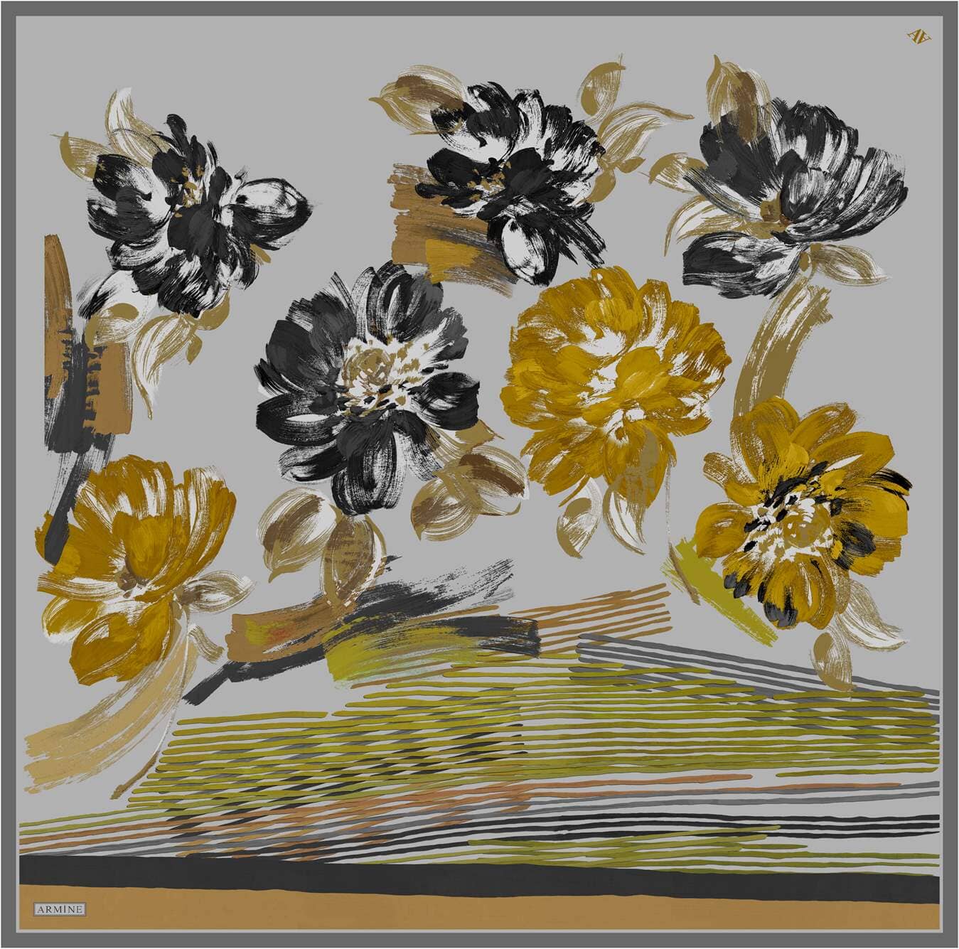 Armine Estelle Floral Silk Scarf 