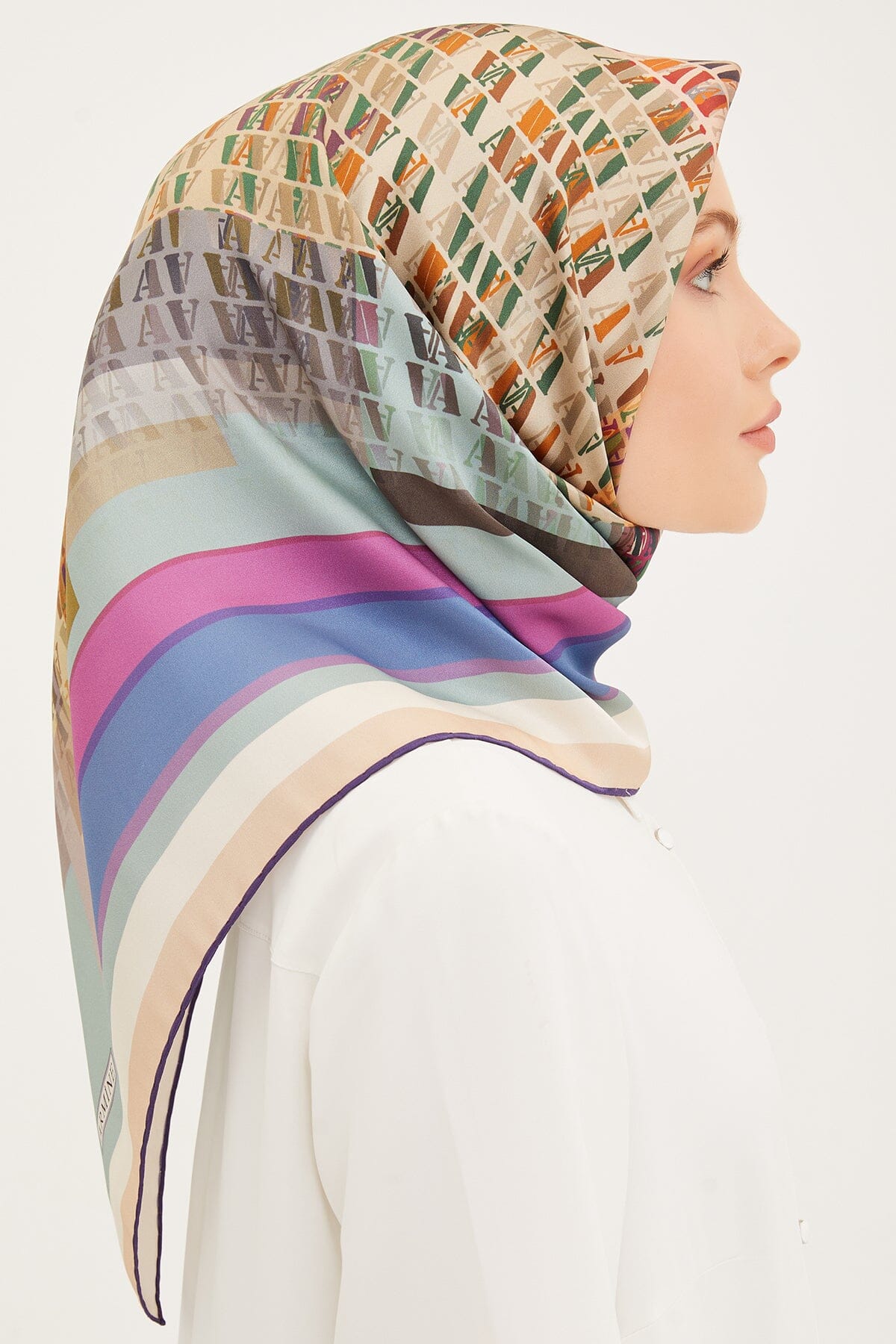 Armine Farah Modern Silk Scarf #26 Silk Hijabs,Armine Armine 