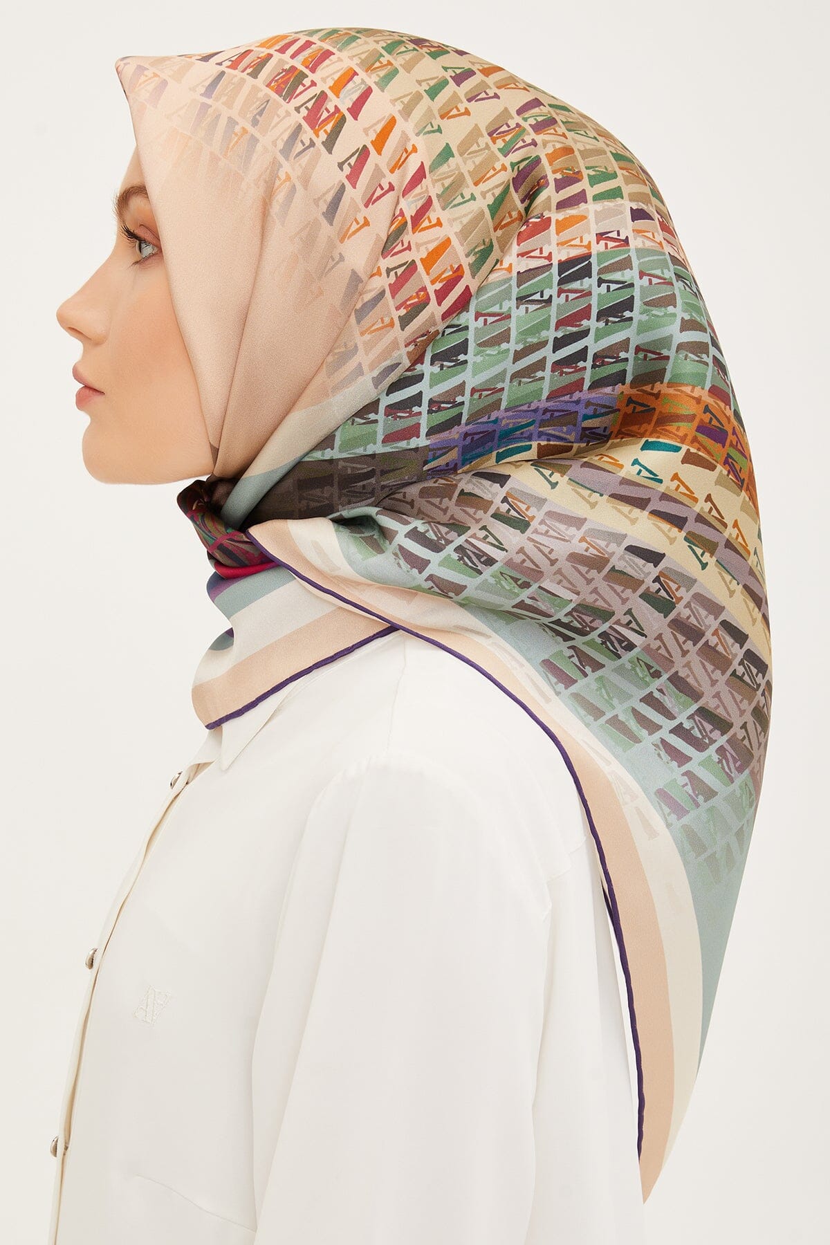 Armine Farah Modern Silk Scarf #26 Silk Hijabs,Armine Armine 