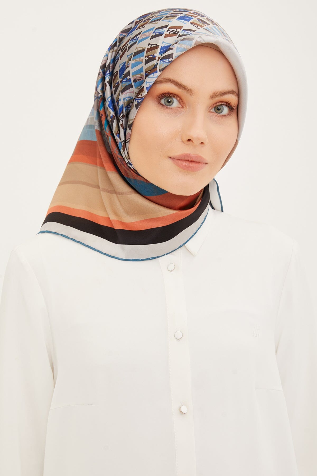 Armine Farah Modern Silk Scarf #33 Silk Hijabs,Armine Armine 