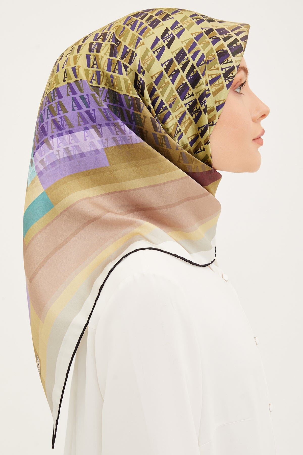 Armine Farah Modern Silk Scarf #53 Silk Hijabs,Armine Armine 