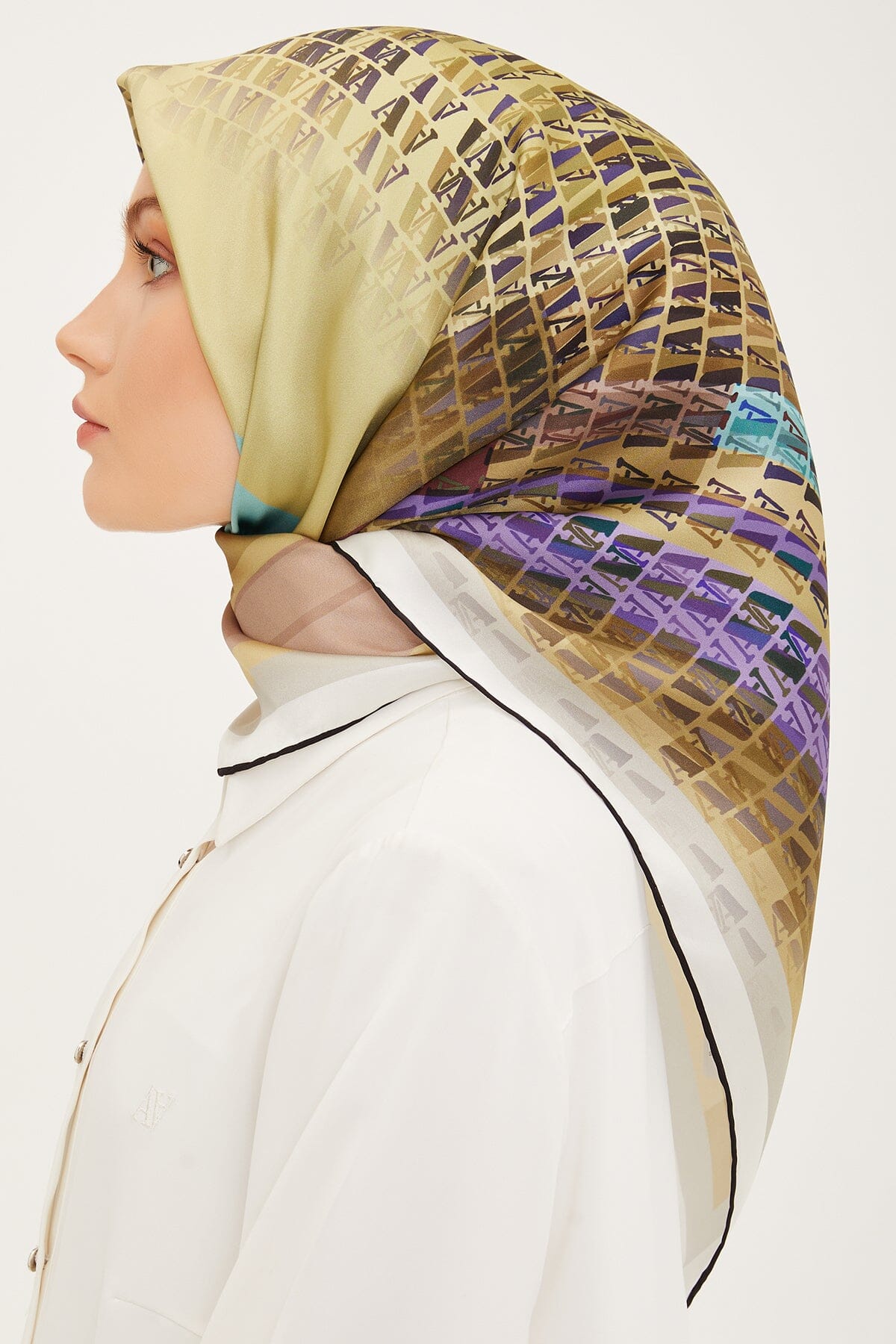 Armine Farah Modern Silk Scarf #53 Silk Hijabs,Armine Armine 