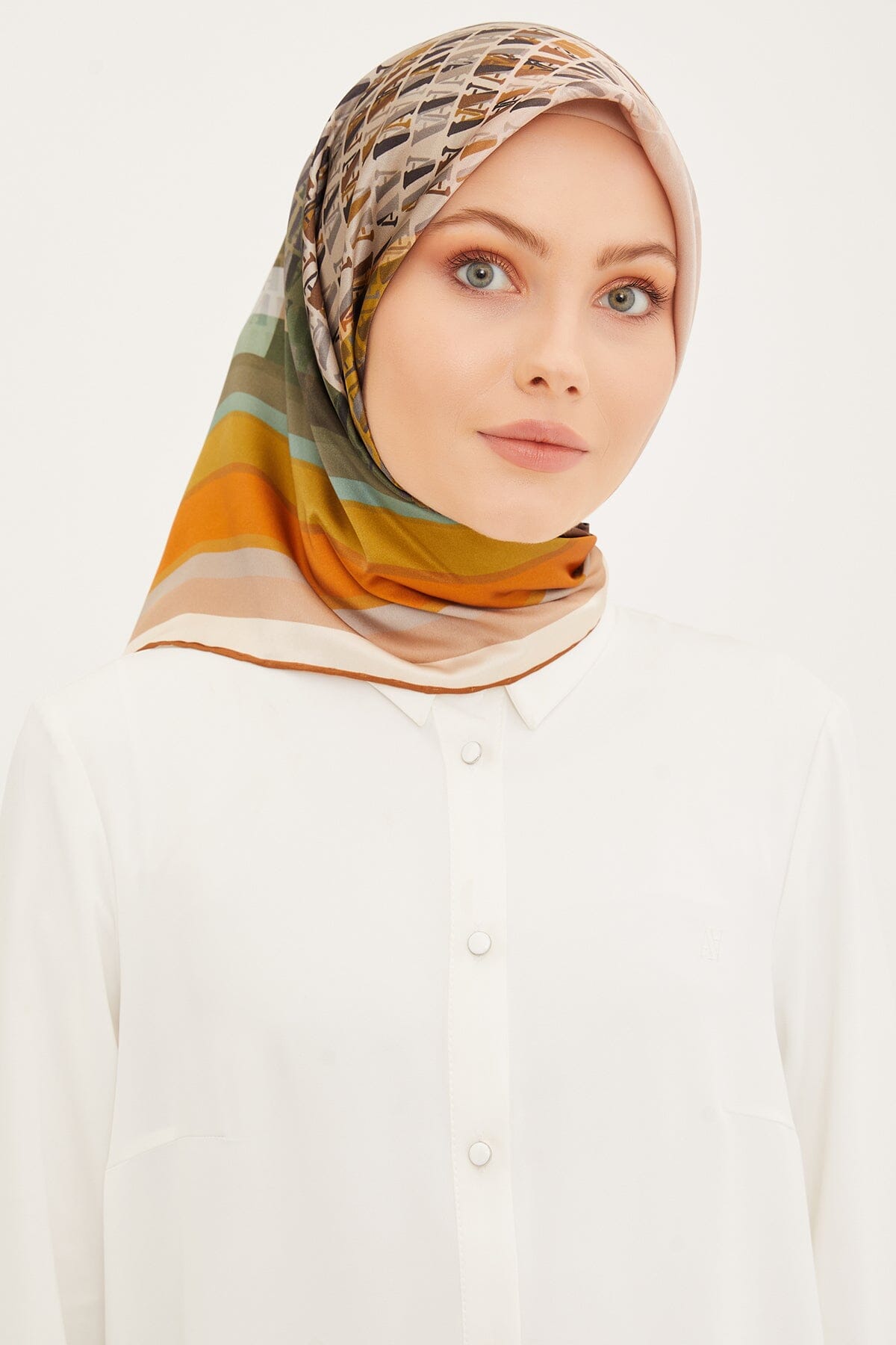 Armine Farah Modern Silk Scarf #7 Silk Hijabs,Armine Armine 