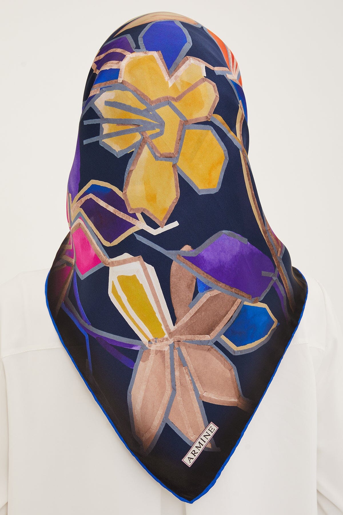 Armine Fion Floral Silk Scarf #35 Silk Hijabs,Armine Armine 