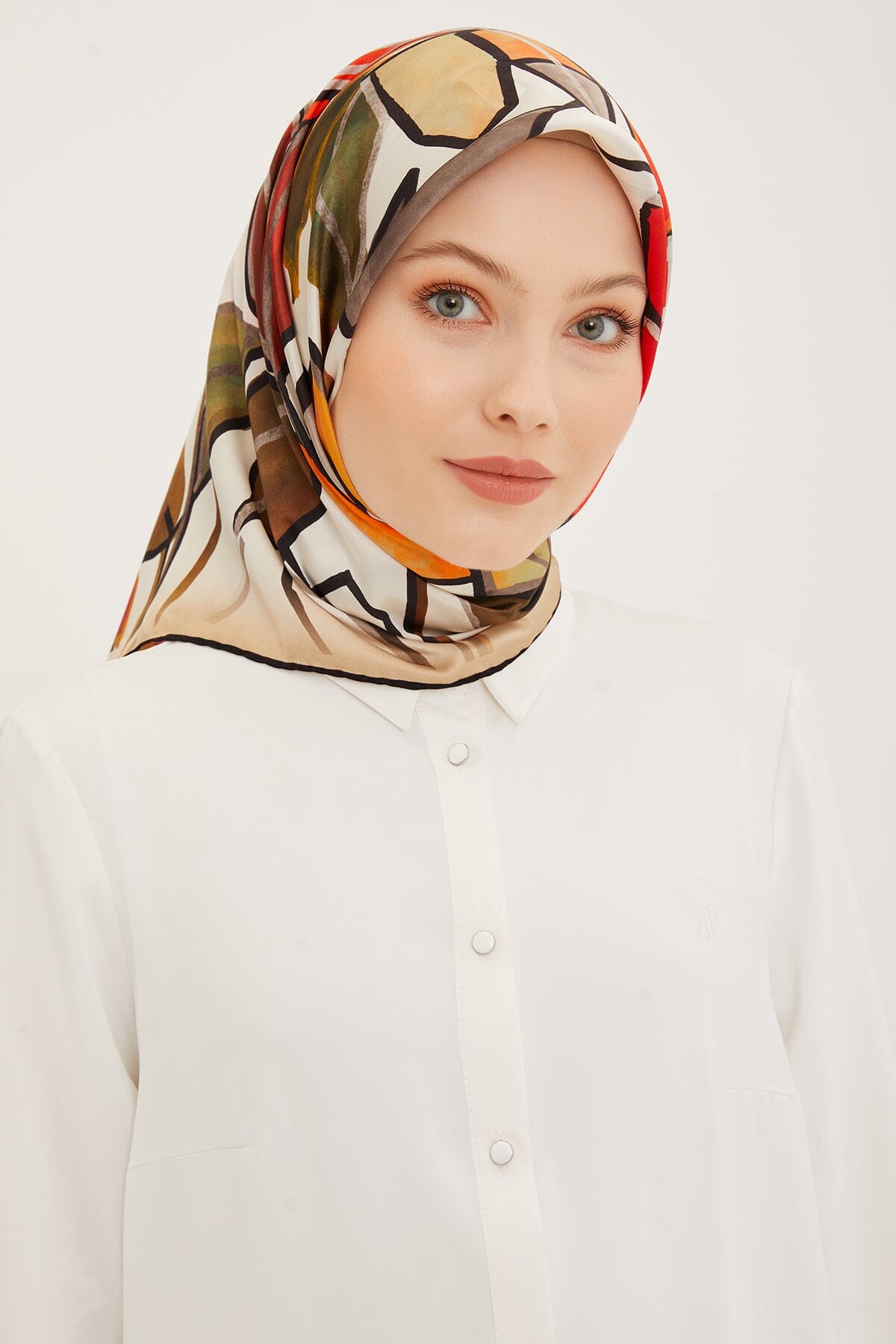 Armine Fion Floral Silk Scarf #36 Silk Hijabs,Armine Armine 