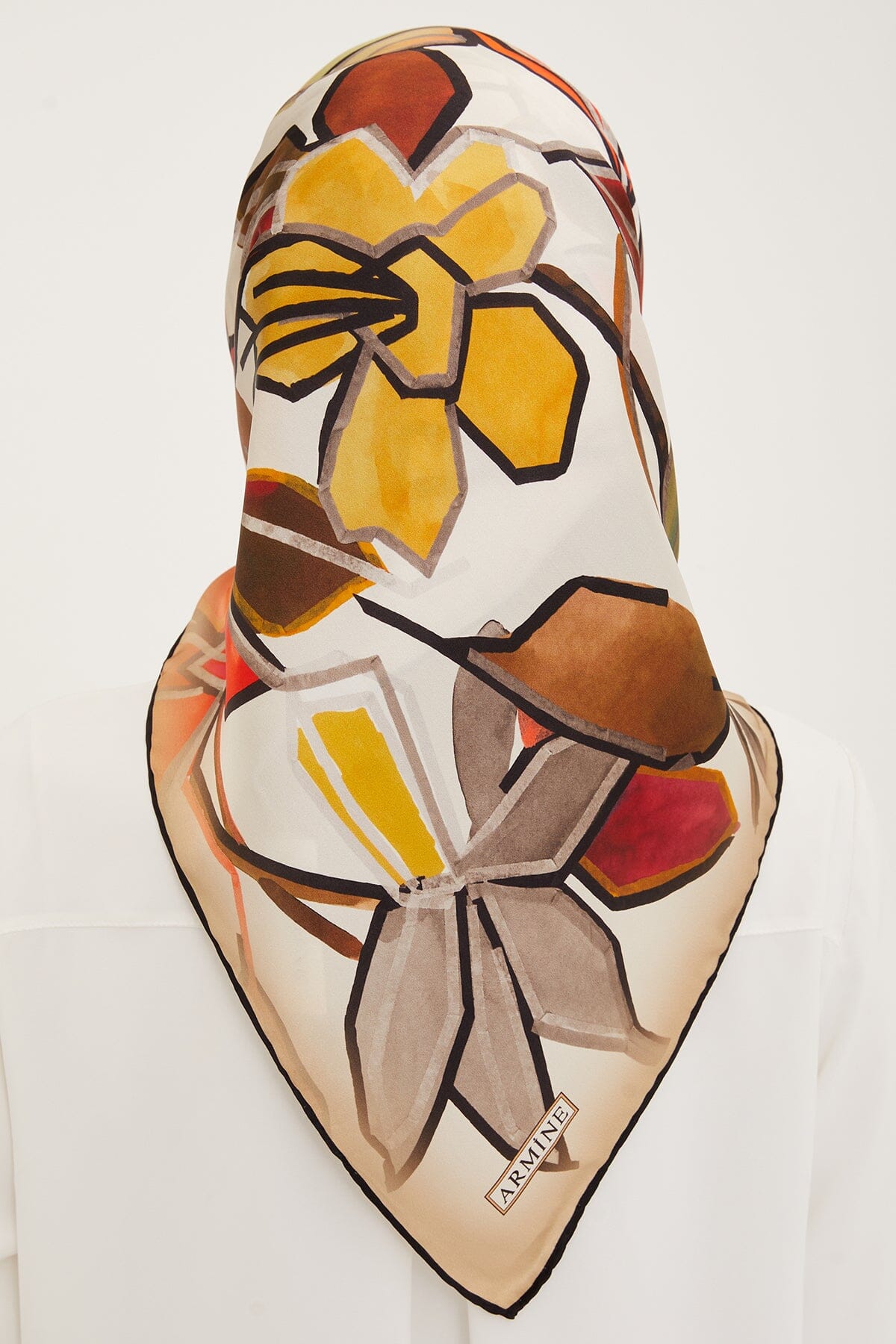 Armine Fion Floral Silk Scarf #36 Silk Hijabs,Armine Armine 