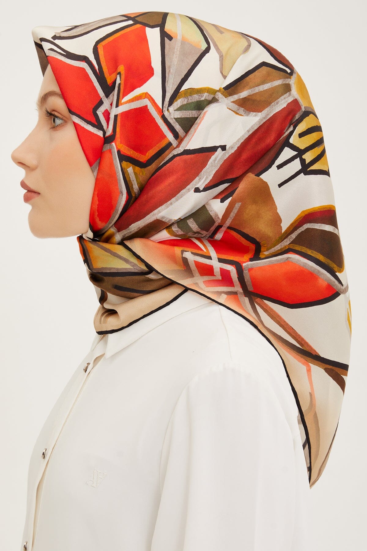 Armine Fion Floral Silk Scarf #36 Silk Hijabs,Armine Armine 
