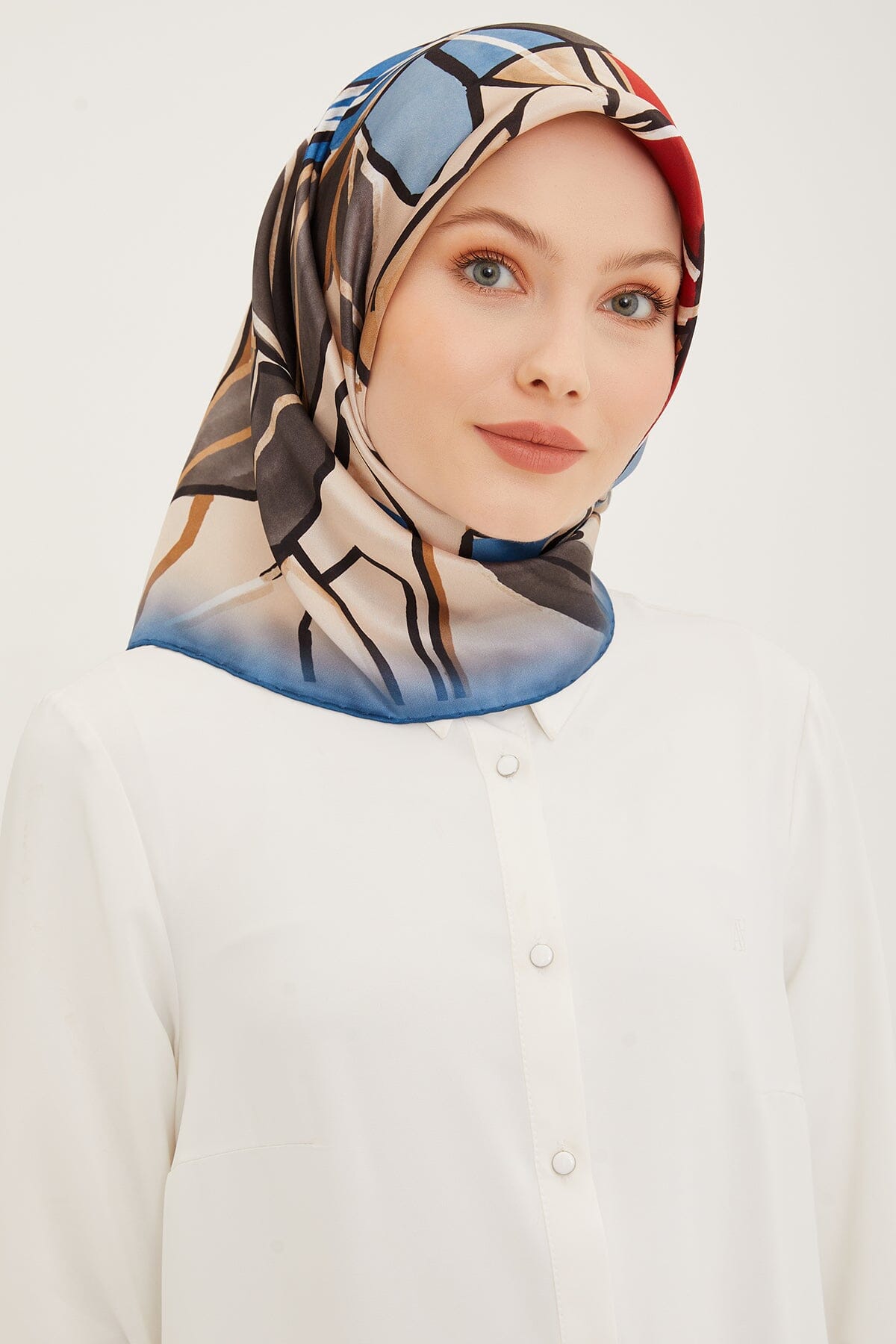 Armine Fion Floral Silk Scarf #5 Silk Hijabs,Armine Armine 