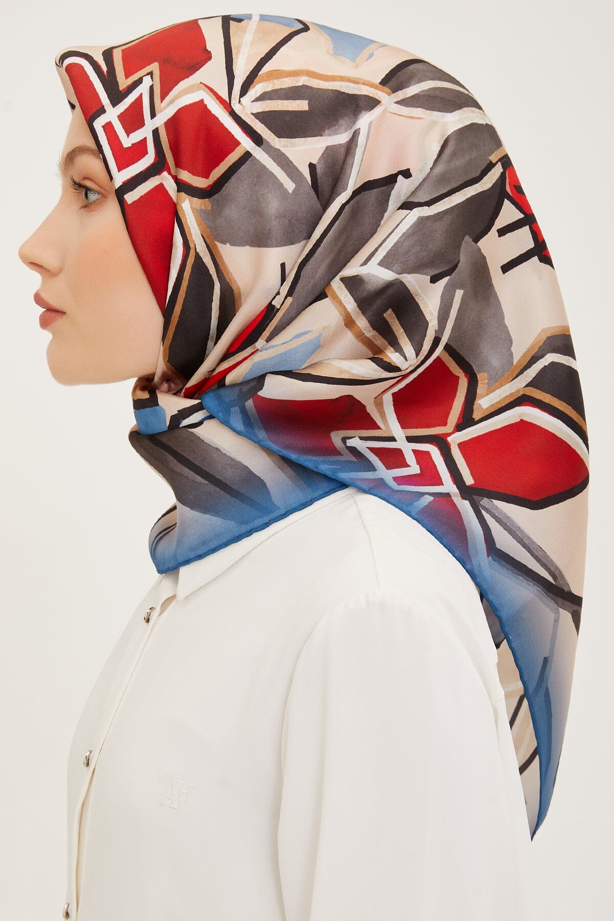 Armine Fion Floral Silk Scarf #5 Silk Hijabs,Armine Armine 