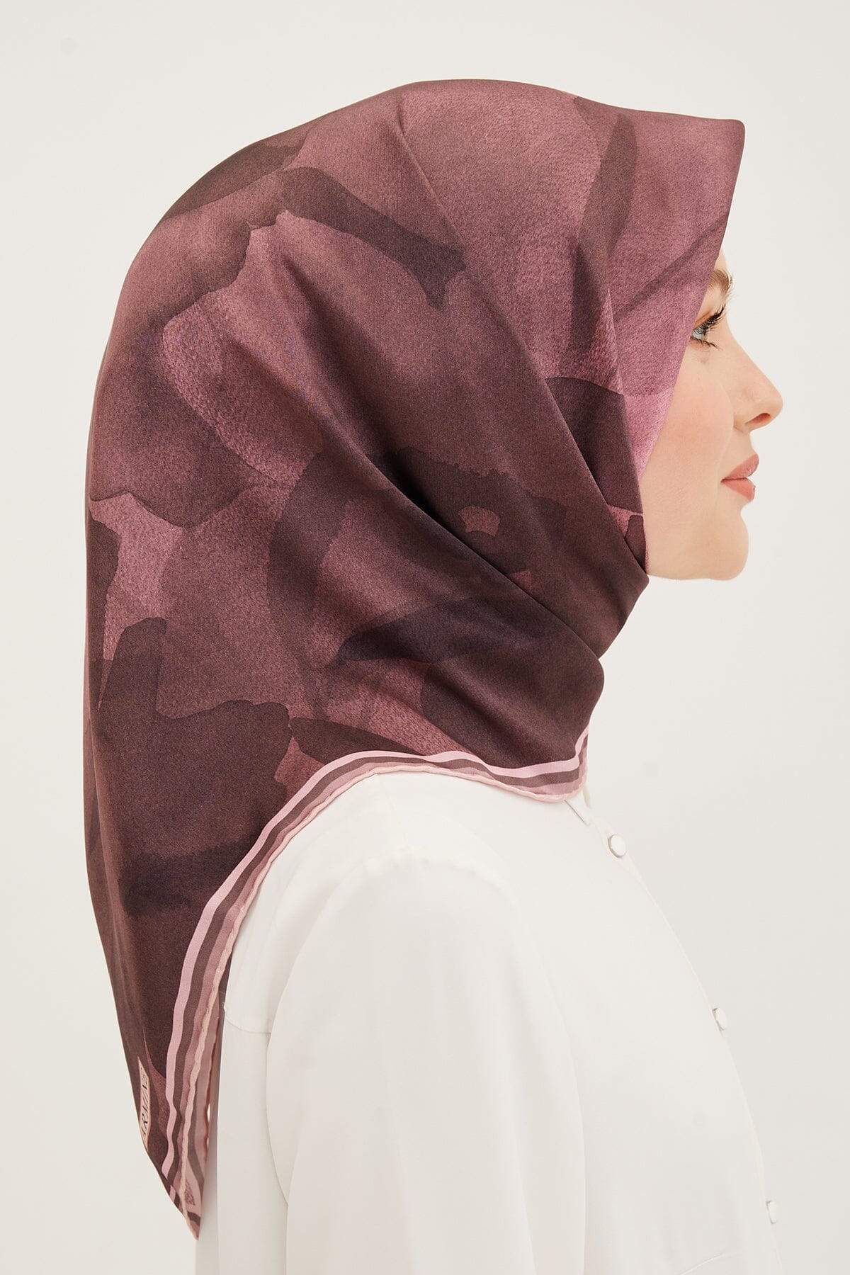Armine Grace Floral Silk Scarf #2 Silk Hijabs,Armine Armine 