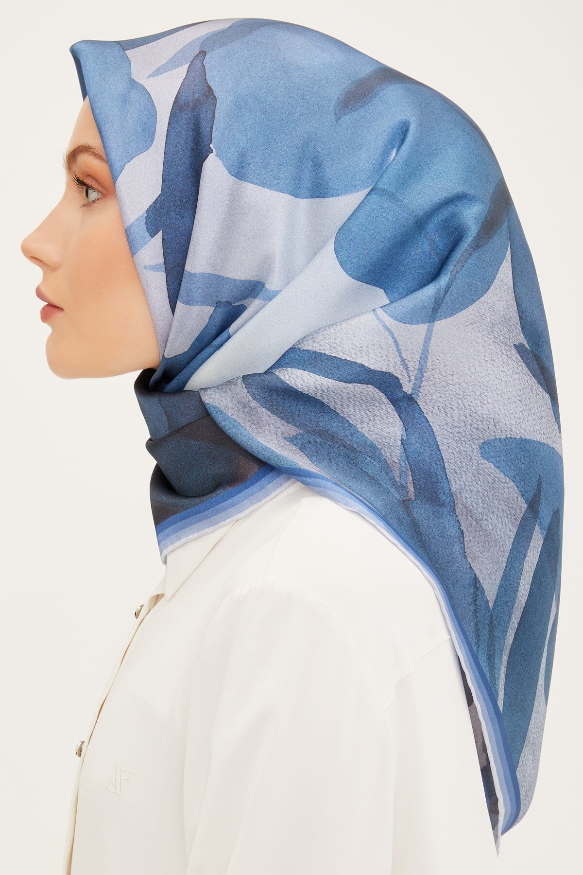 Armine Grace Floral Silk Scarf #32 Silk Hijabs,Armine Armine 