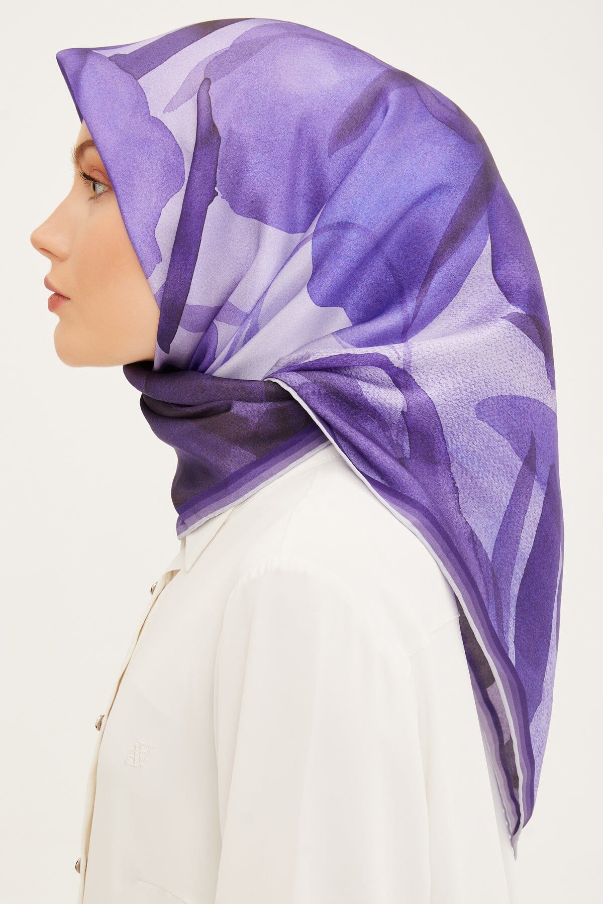 Armine Grace Floral Silk Scarf #4 Silk Hijabs,Armine Armine 