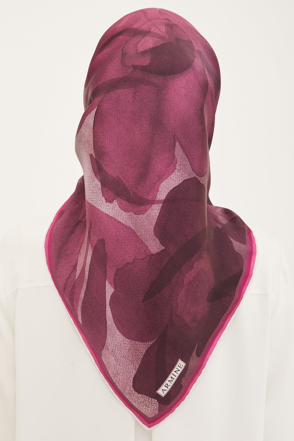 Armine Grace Floral Silk Scarf #50 Silk Hijabs,Armine Armine 