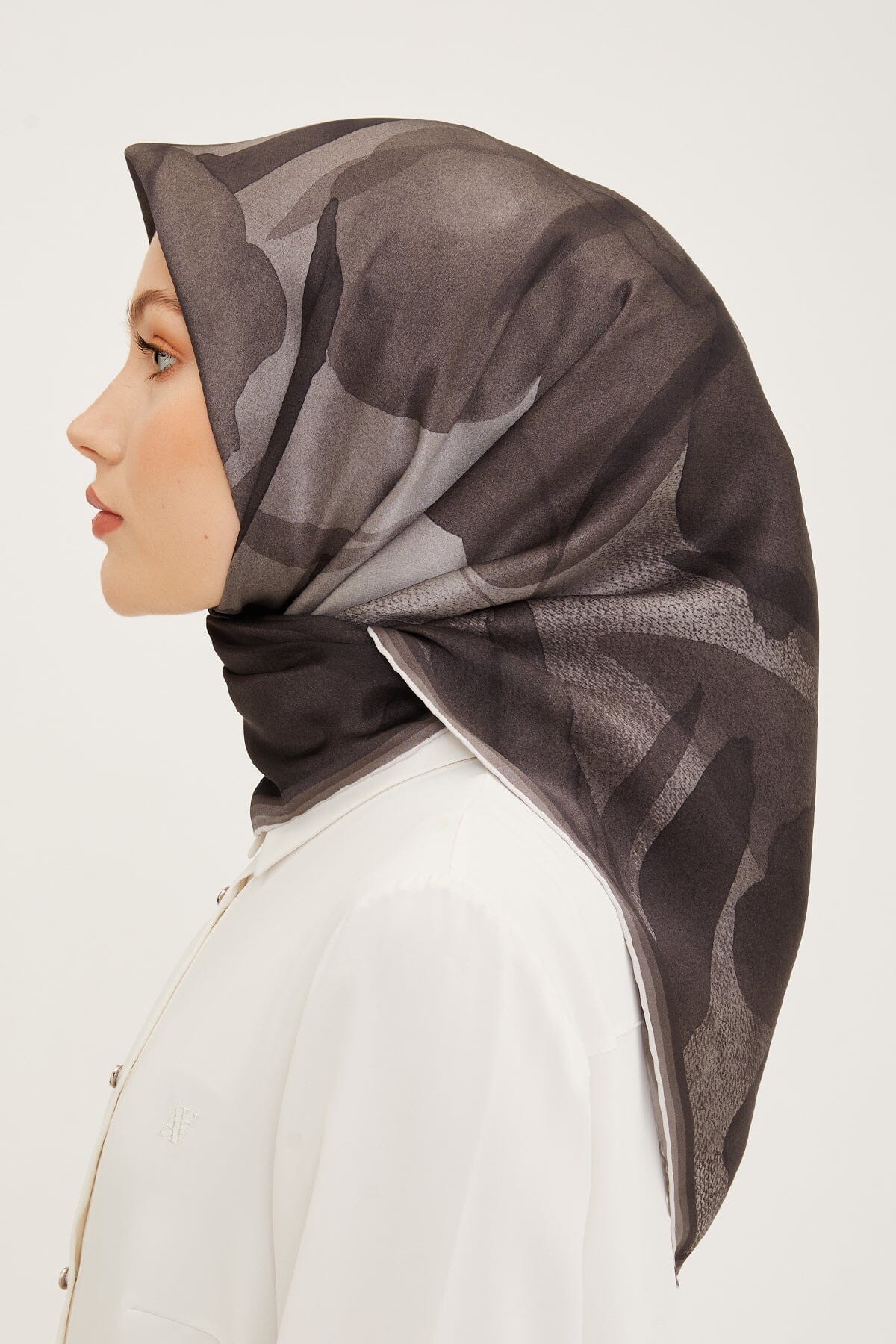 Armine Grace Floral Silk Scarf #51 Silk Hijabs,Armine Armine 