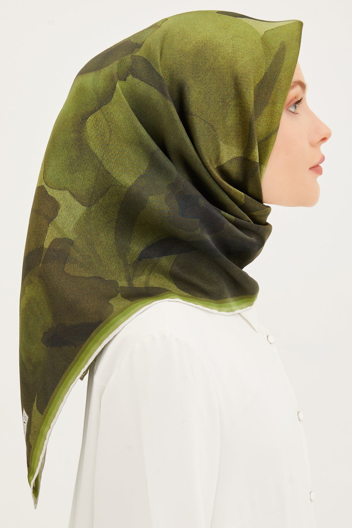 Armine Grace Floral Silk Scarf #55 Silk Hijabs,Armine Armine 