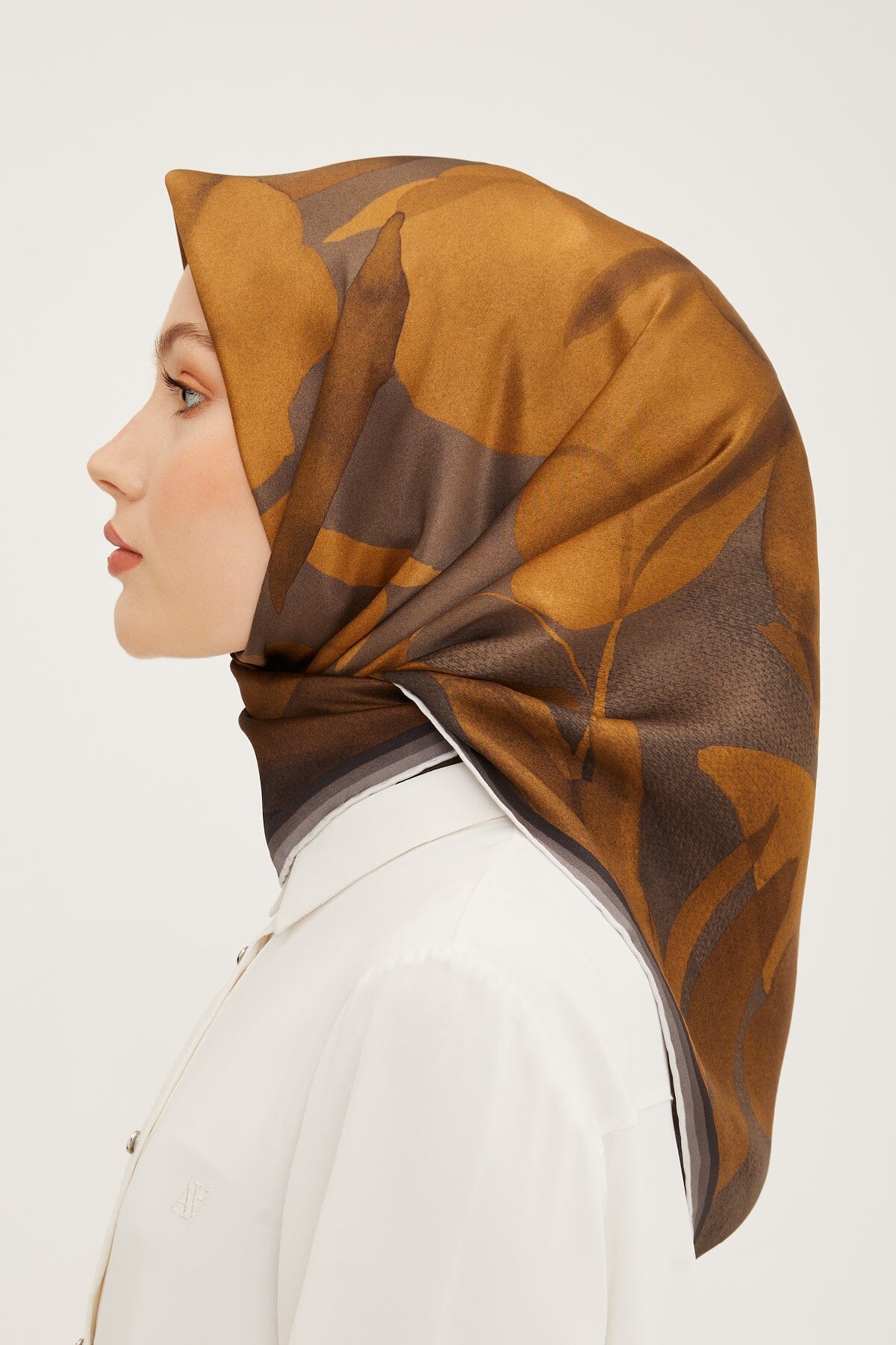 Armine Grace Floral Silk Scarf #57 Silk Hijabs,Armine Armine 