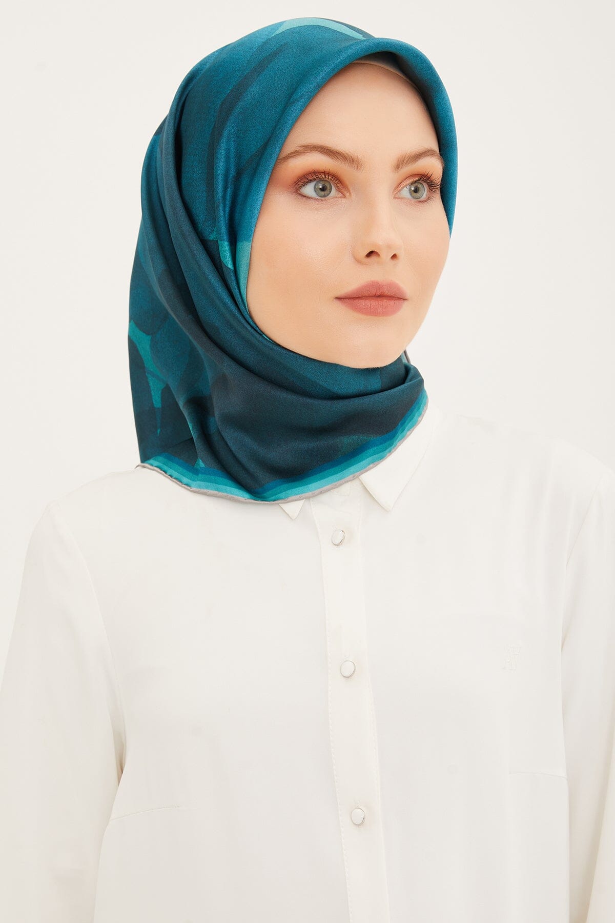 Armine Grace Floral Silk Scarf #58 Silk Hijabs,Armine Armine 