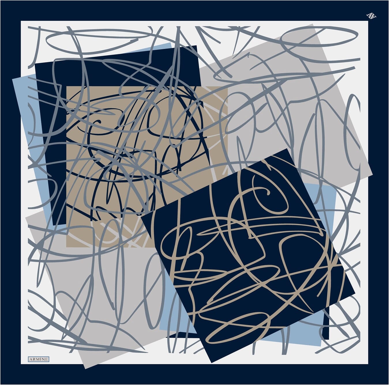 Armine Grafitti Turkish Silk Scarf 