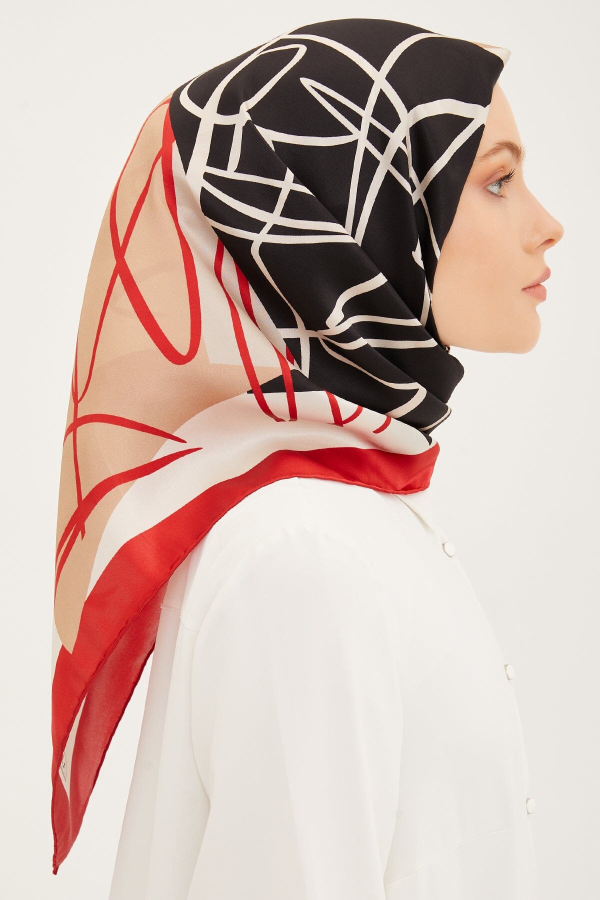 Armine Grafitti Turkish Silk Scarf #5 Silk Hijabs,Armine Armine 