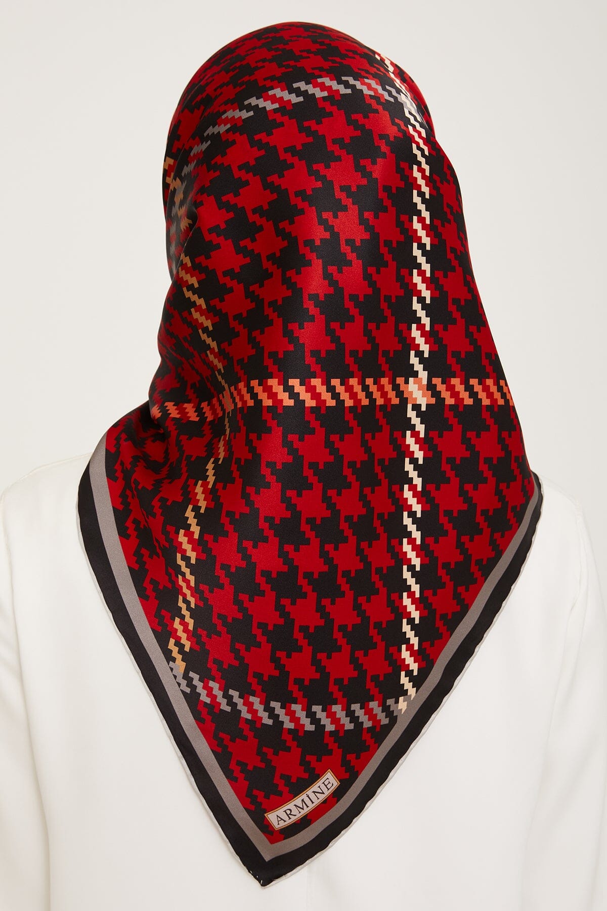 Armine HoundsTooth Square Silk Scarf #35 Silk Hijabs,Armine Armine 