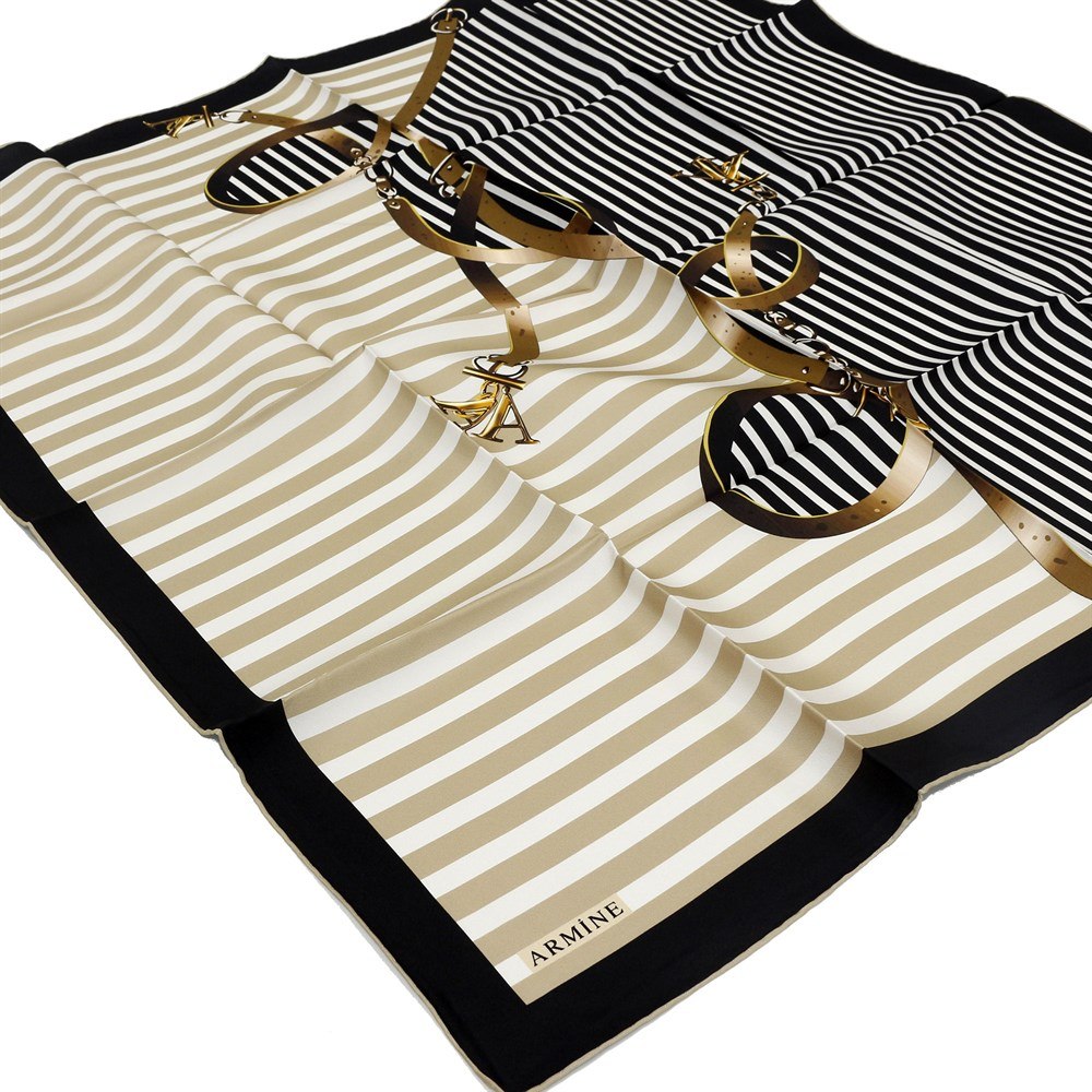 Armine Inala Turkish Silk Twill Scarf No. 87 Silk Hijabs,Armine Armine 