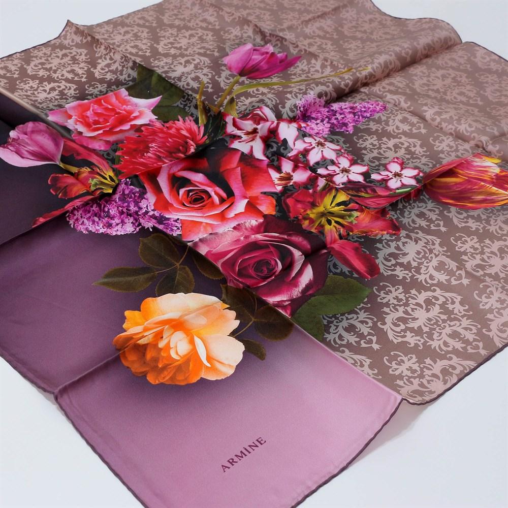 Armine Floral Silk Scarf Diana - Beautiful Hijab Styles