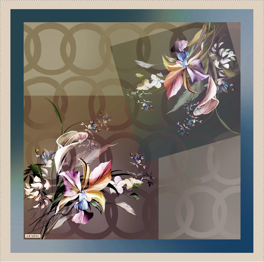 Armine Reese Floral Silk Scarf No. 34 - Beautiful Hijab Styles