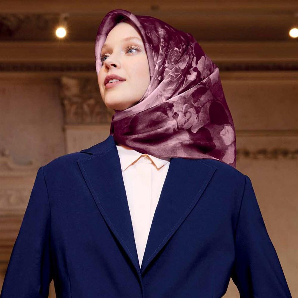Armine Rosalind Floral Silk Scarf No. 37 - Beautiful Hijab Styles