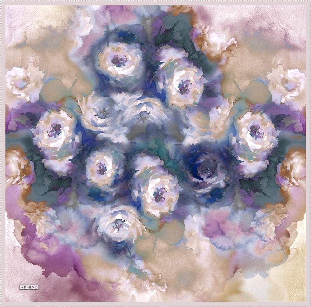 Armine Impression Floral Silk Head Wrap No. 31 - Beautiful Hijab Styles