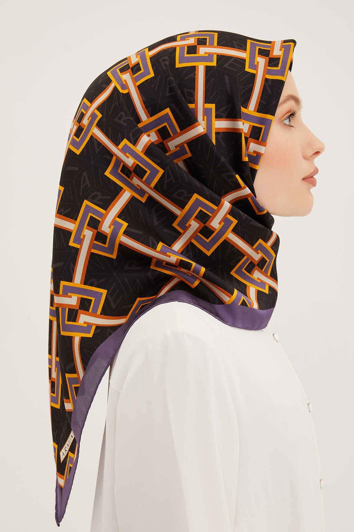 Armine Jacq Modern Silk Scarf #51 Silk Hijabs,Armine Armine 