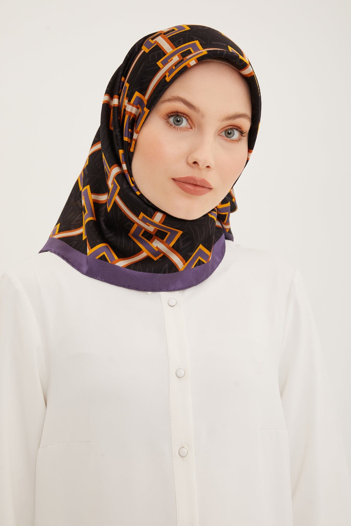 Armine Jacq Modern Silk Scarf #51 Silk Hijabs,Armine Armine 