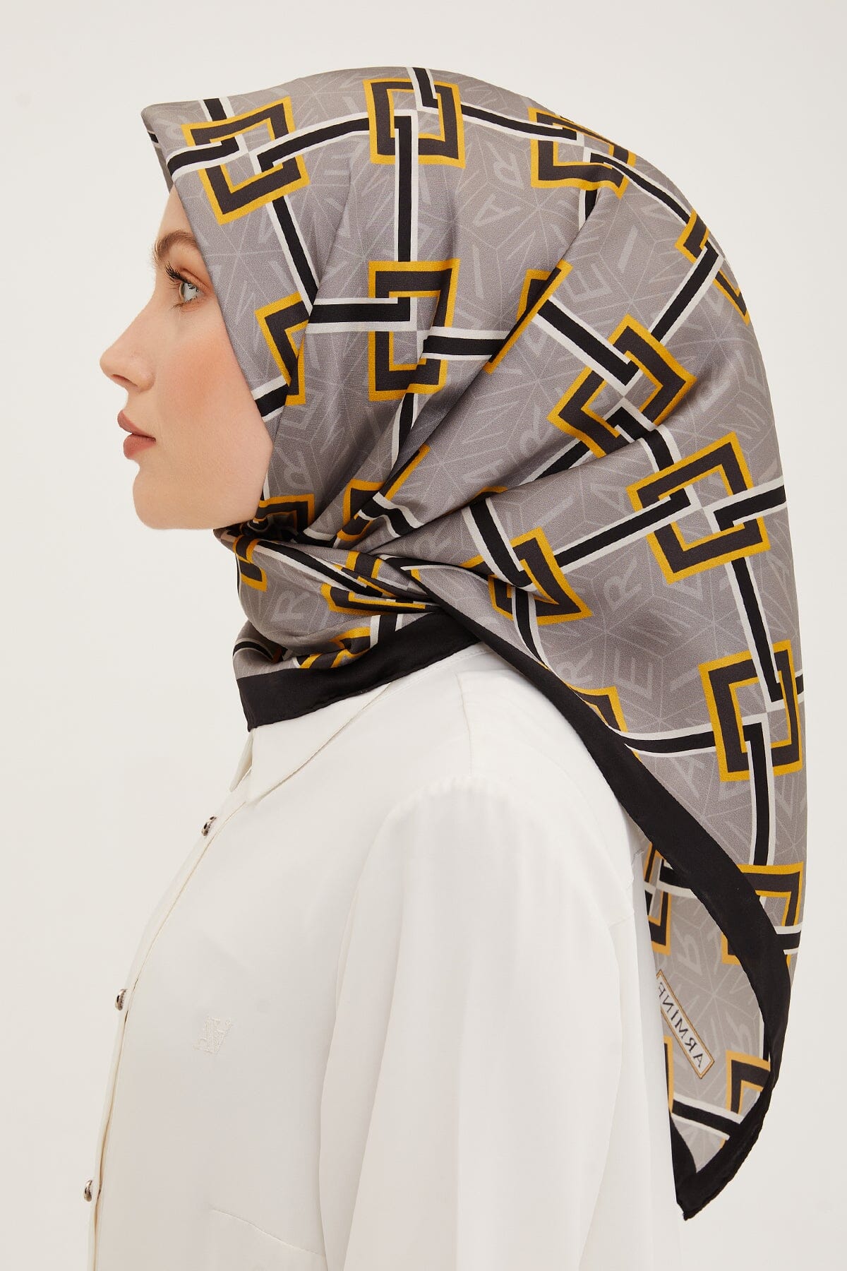 Armine Jacq Modern Silk Scarf #54 Silk Hijabs,Armine Armine 
