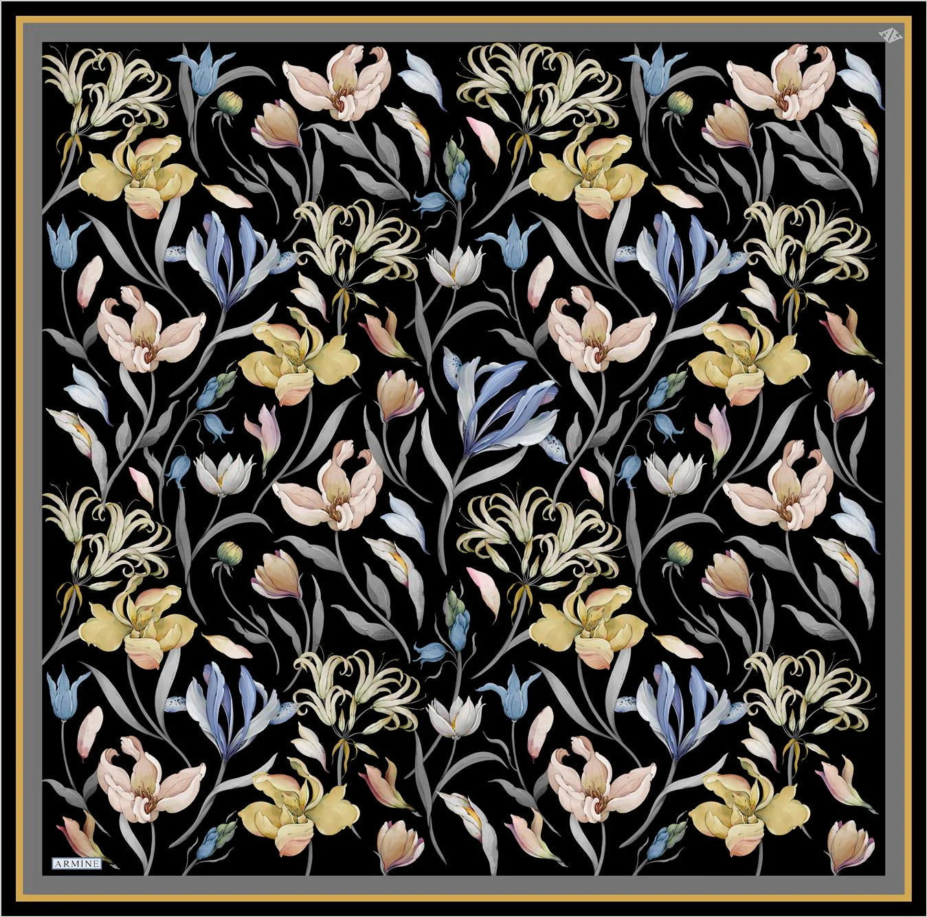 Armine Kelsey Floral Silk Scarf No. 31 Silk Hijabs,Armine Armine 