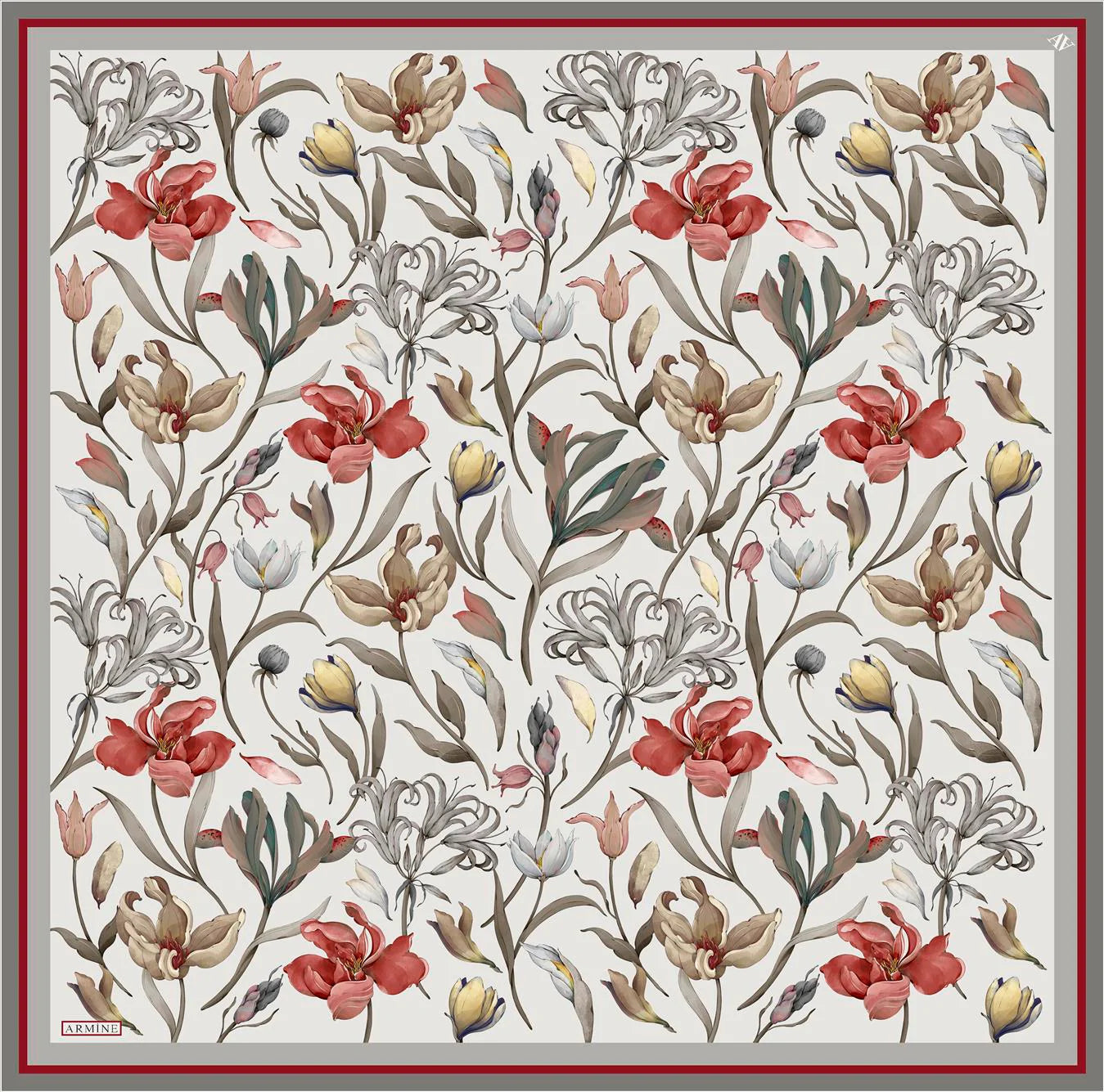 Armine Kelsey Floral Silk Scarf No. 4 Silk Hijabs,Armine Armine 