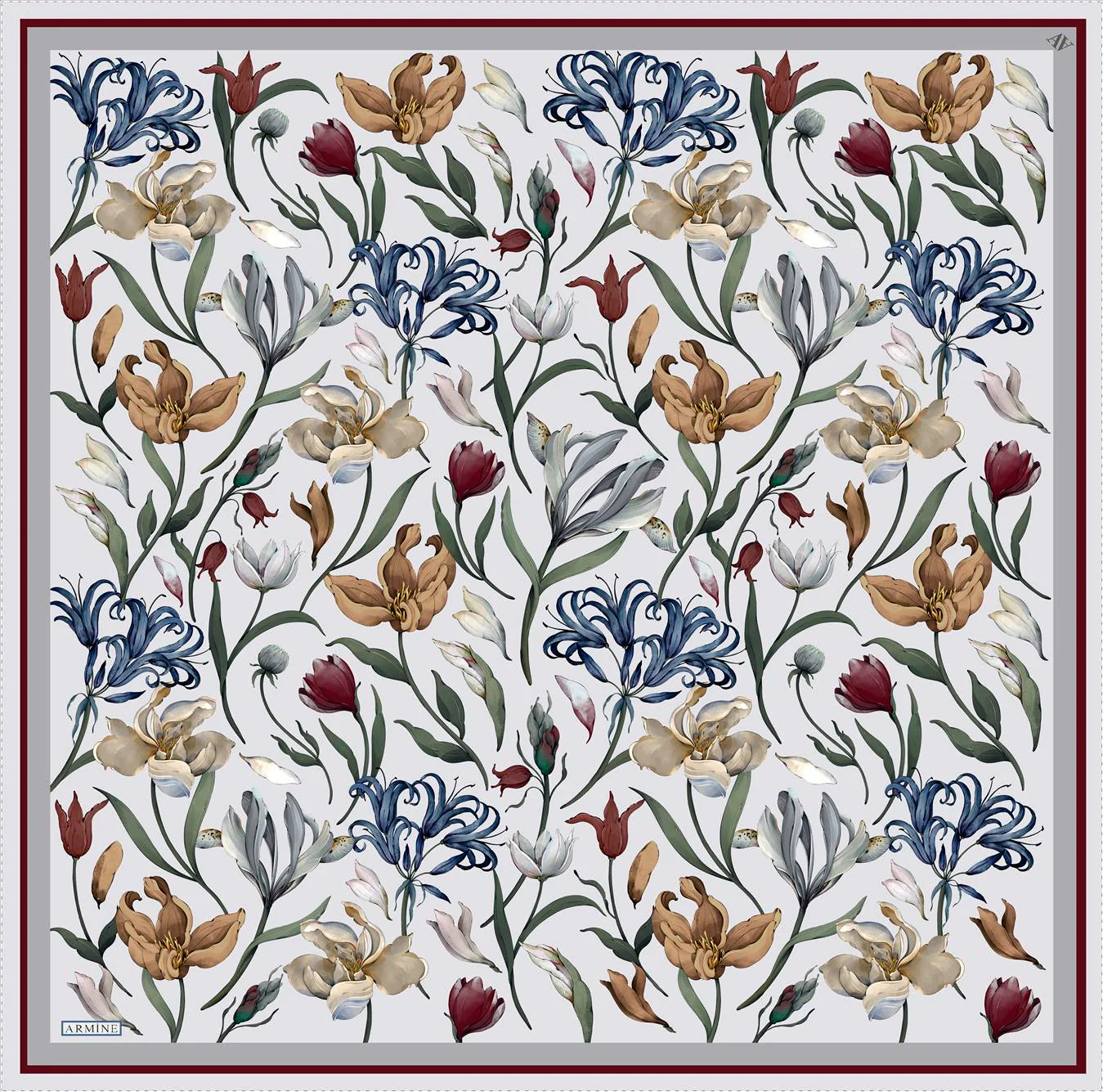 Armine Kelsey Floral Silk Scarf No. 5 Silk Hijabs,Armine Armine 