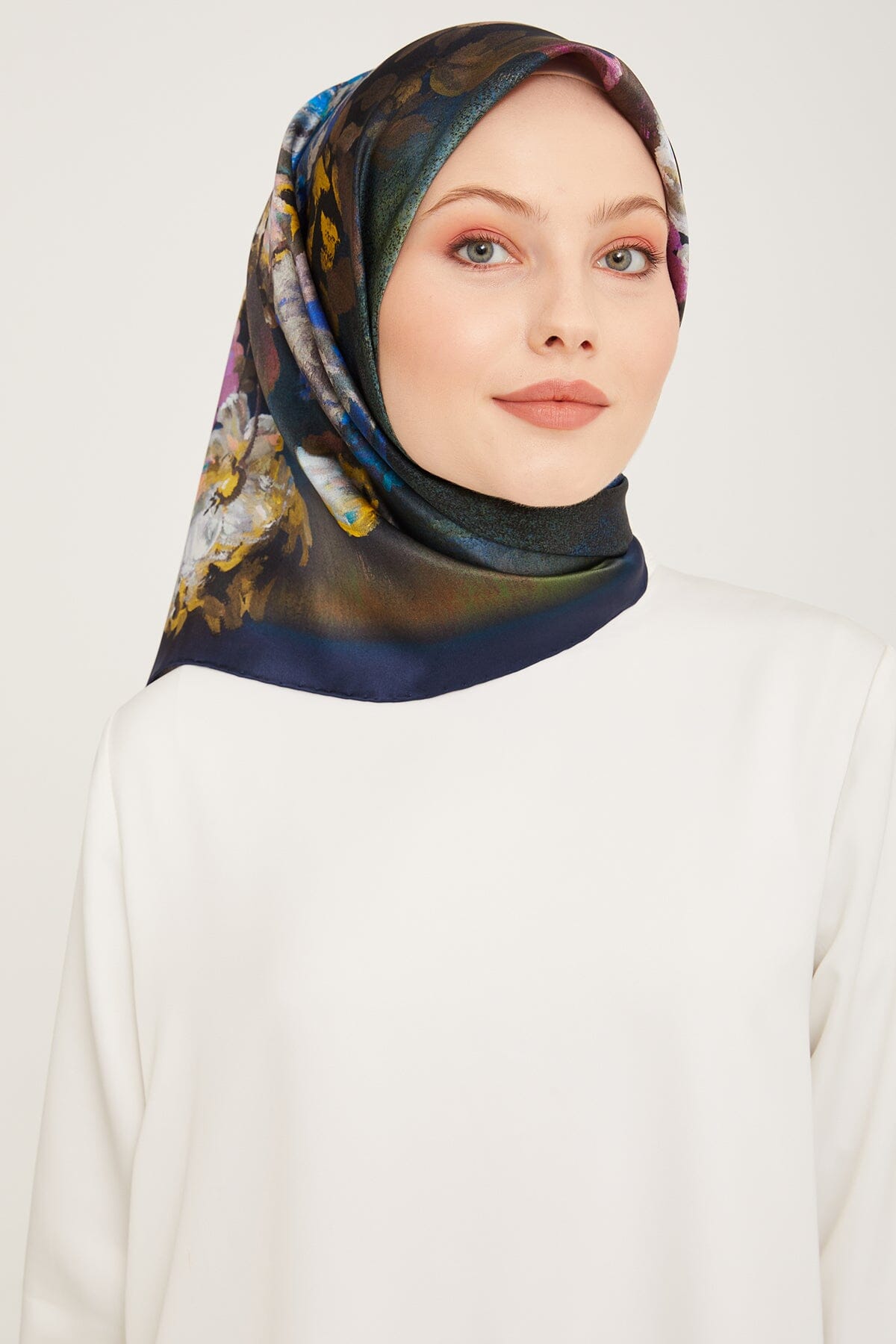 Armine Kemboja Floral Silk Scarf 