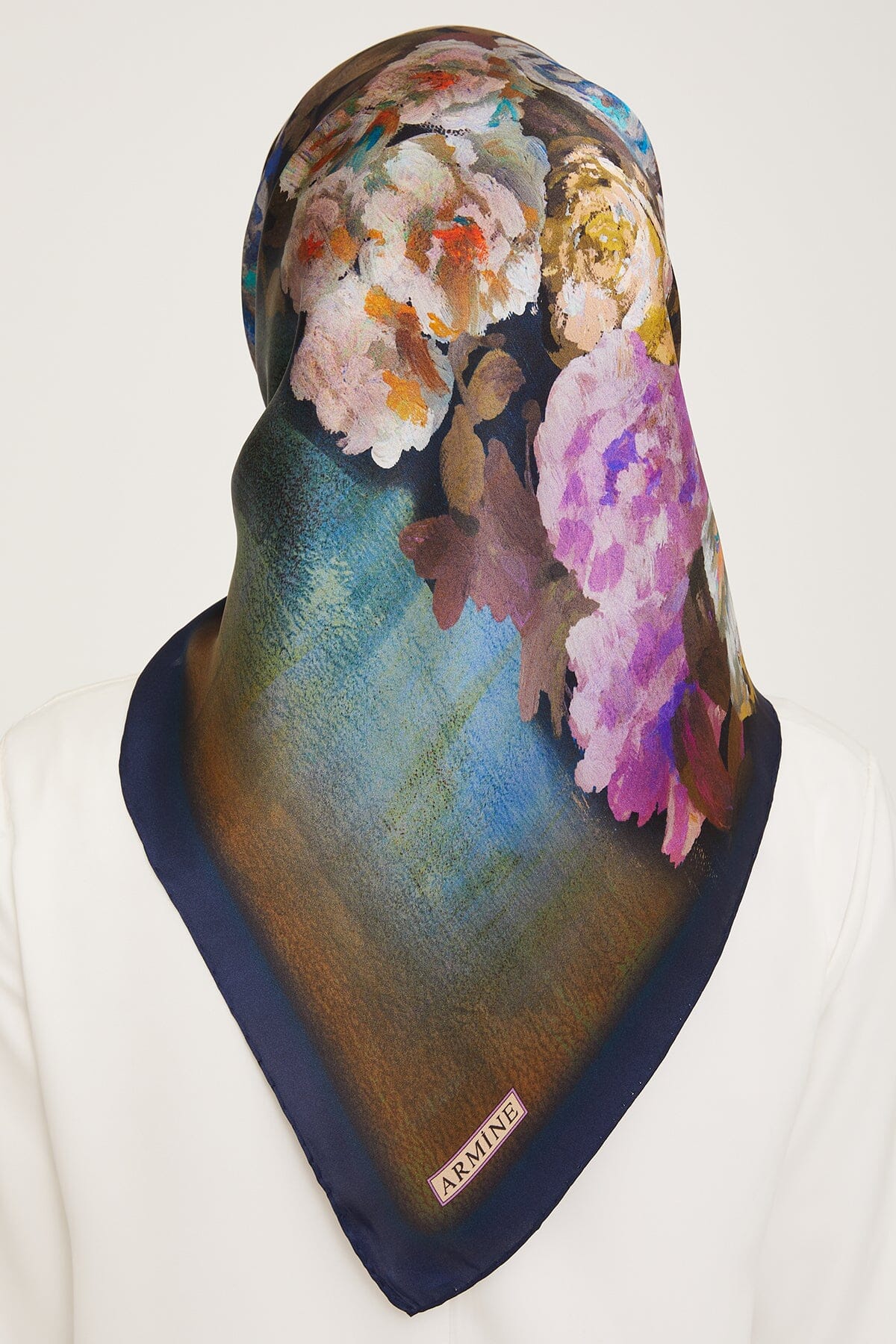 Armine Kemboja Floral Silk Scarf 