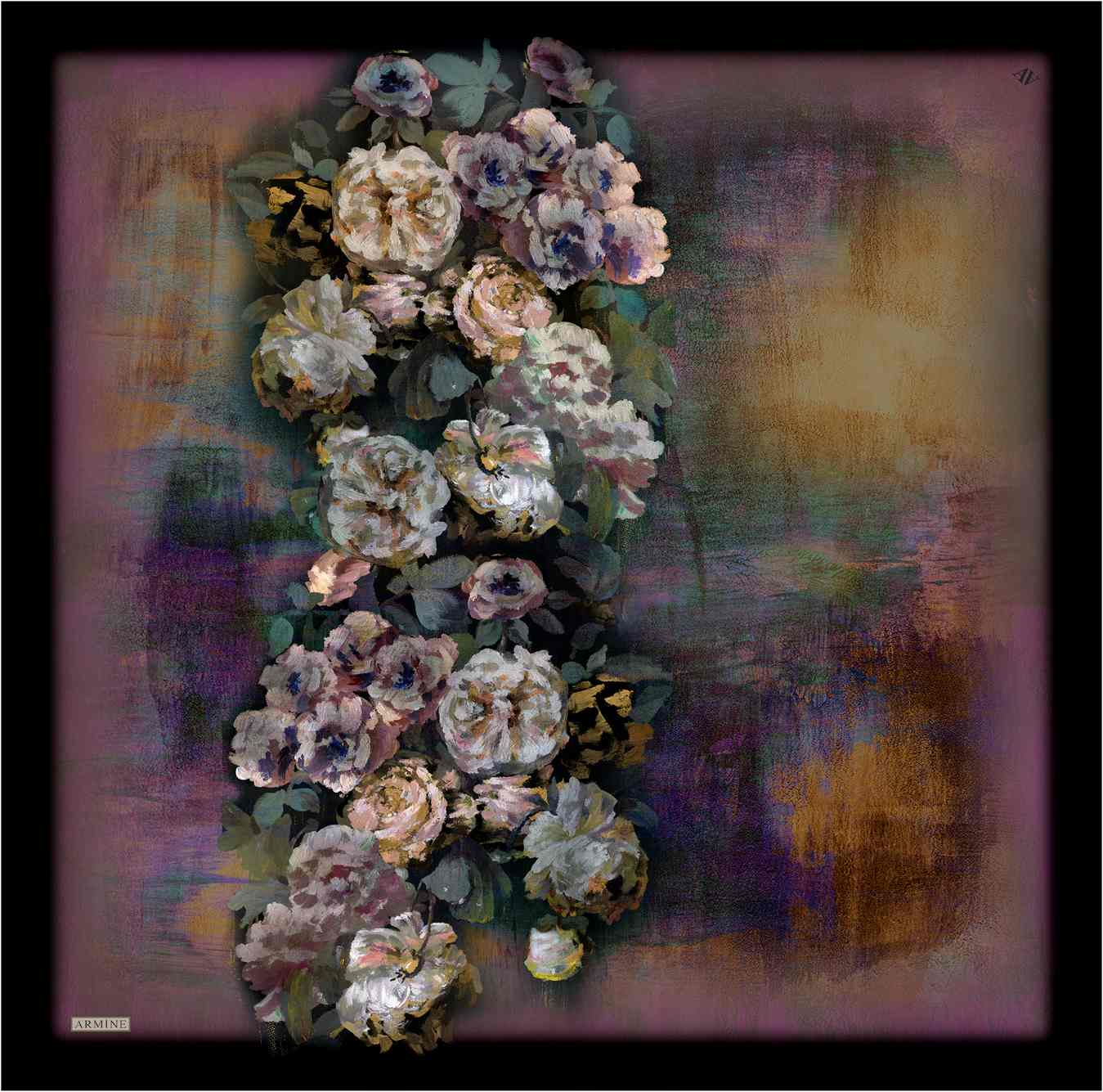 Armine Kemboja Floral Silk Scarf #4 Silk Hijabs,Armine Armine 