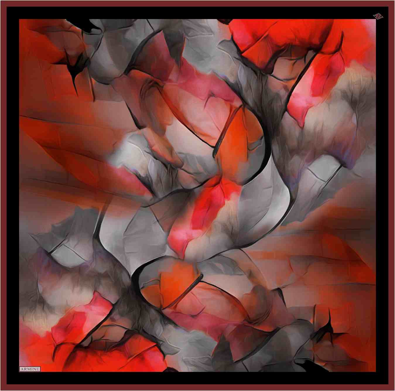 Armine Kensington Silk Scarf #57 Silk Hijabs,Armine Armine 