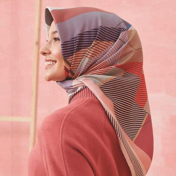 Armine Bursa Abstract Silk Scarf No.36 - Beautiful Hijab Styles