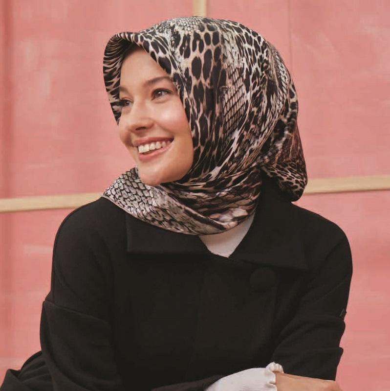 Armine Leorna Animal Print Silk Scarf - Beautiful Hijab Styles