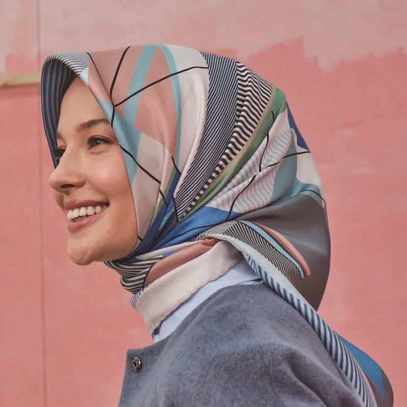 Armine Bursa Abstract Silk Scarf No.4 - Beautiful Hijab Styles