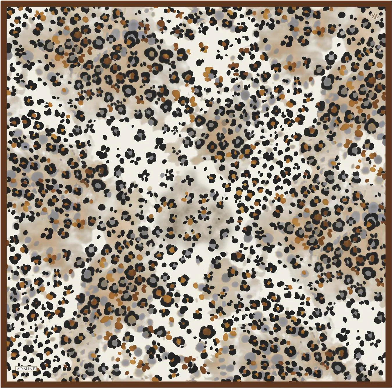 Armine Leora Animal Print Scarf No. 32 Silk Hijabs,Armine Armine 