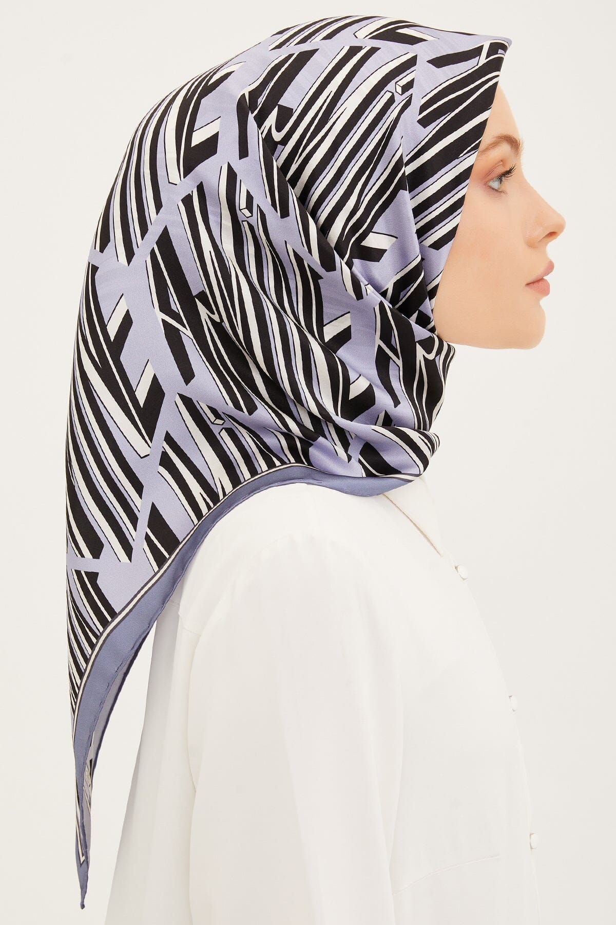 Armine Linear Square Silk Scarf #32 Silk Hijabs,Armine Armine 