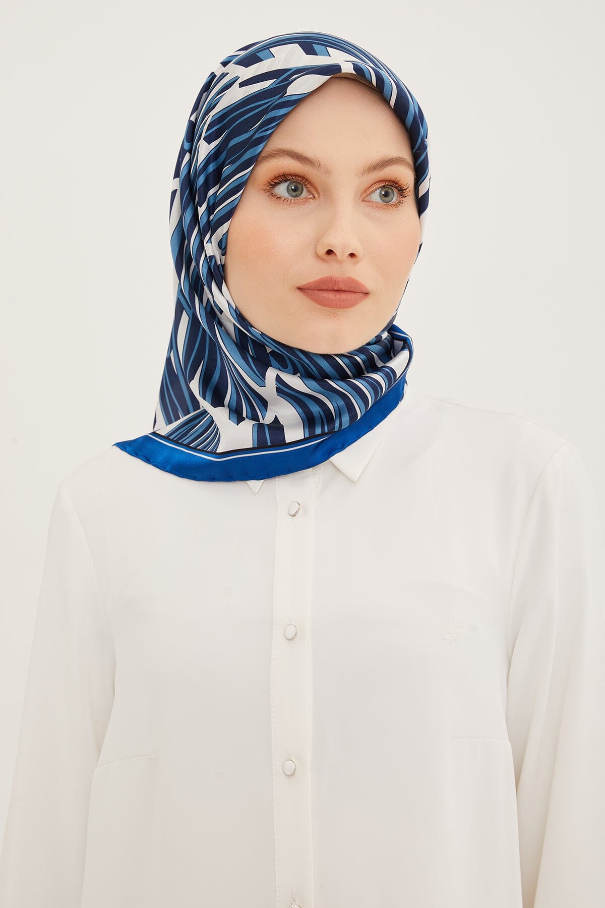 Armine Linear Square Silk Scarf #36 Silk Hijabs,Armine Armine 