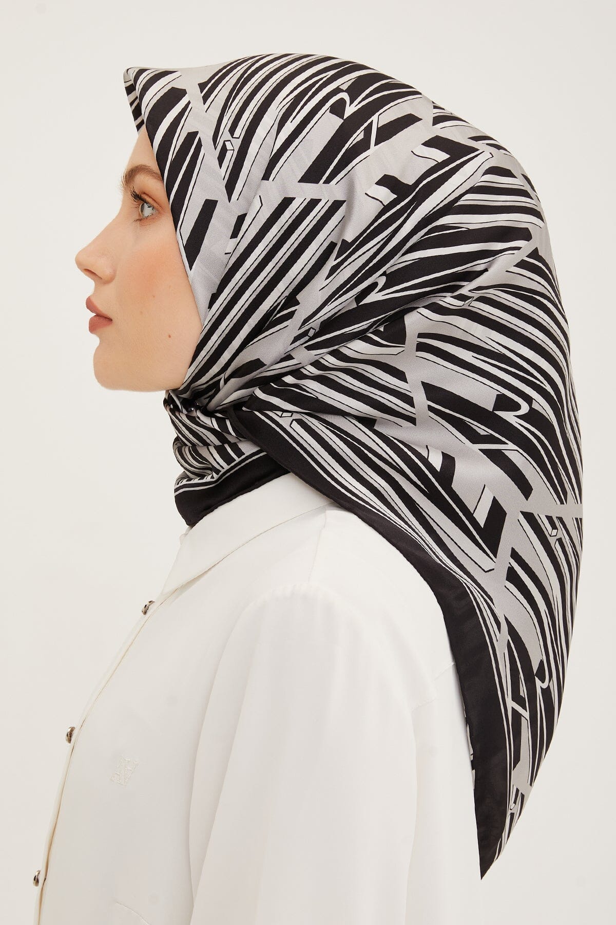 Armine Linear Square Silk Scarf #52 Silk Hijabs,Armine Armine 