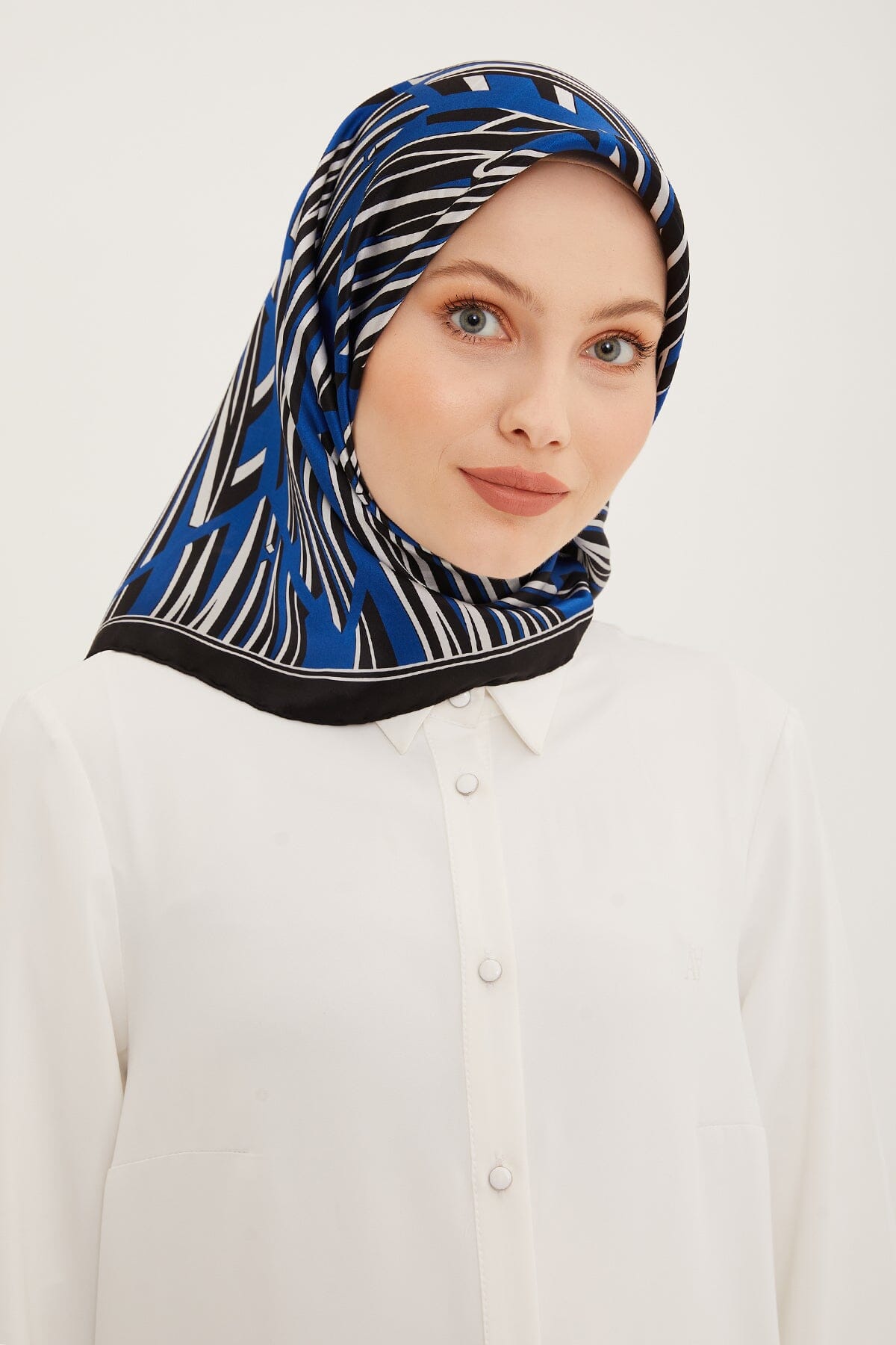 Armine Linear Square Silk Scarf #53 Silk Hijabs,Armine Armine 