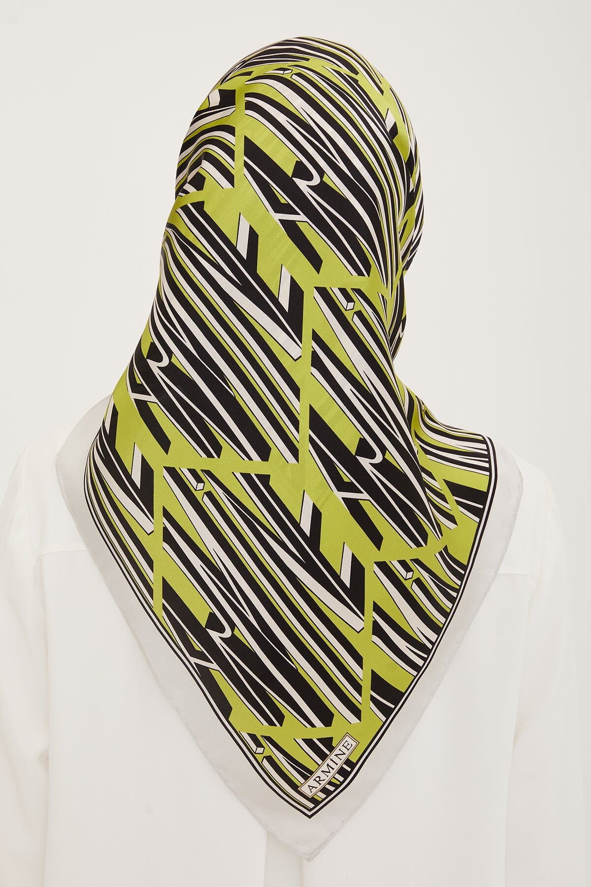 Armine Linear Square Silk Scarf #58 Silk Hijabs,Armine Armine 