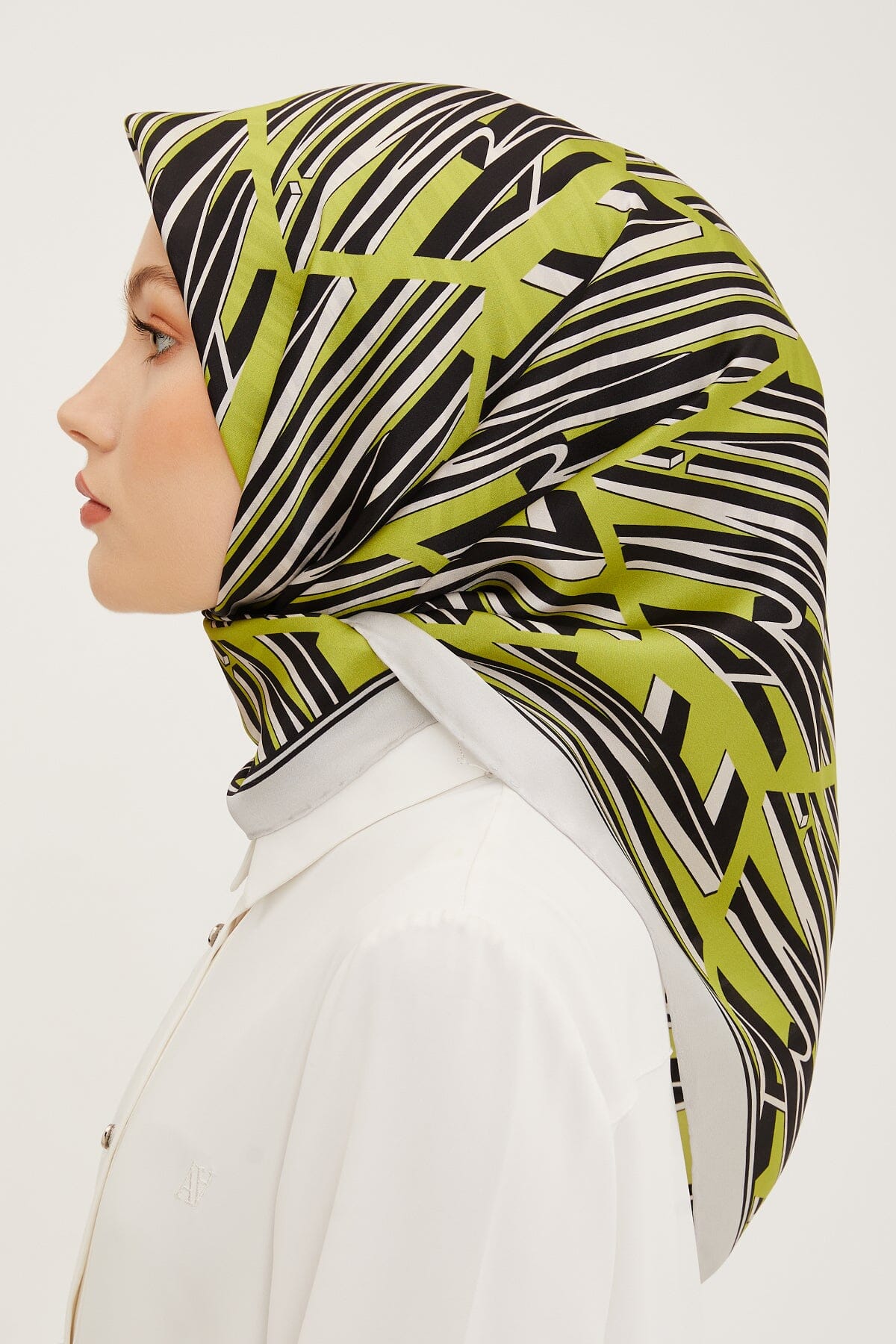 Armine Linear Square Silk Scarf #59 Silk Hijabs,Armine Armine 