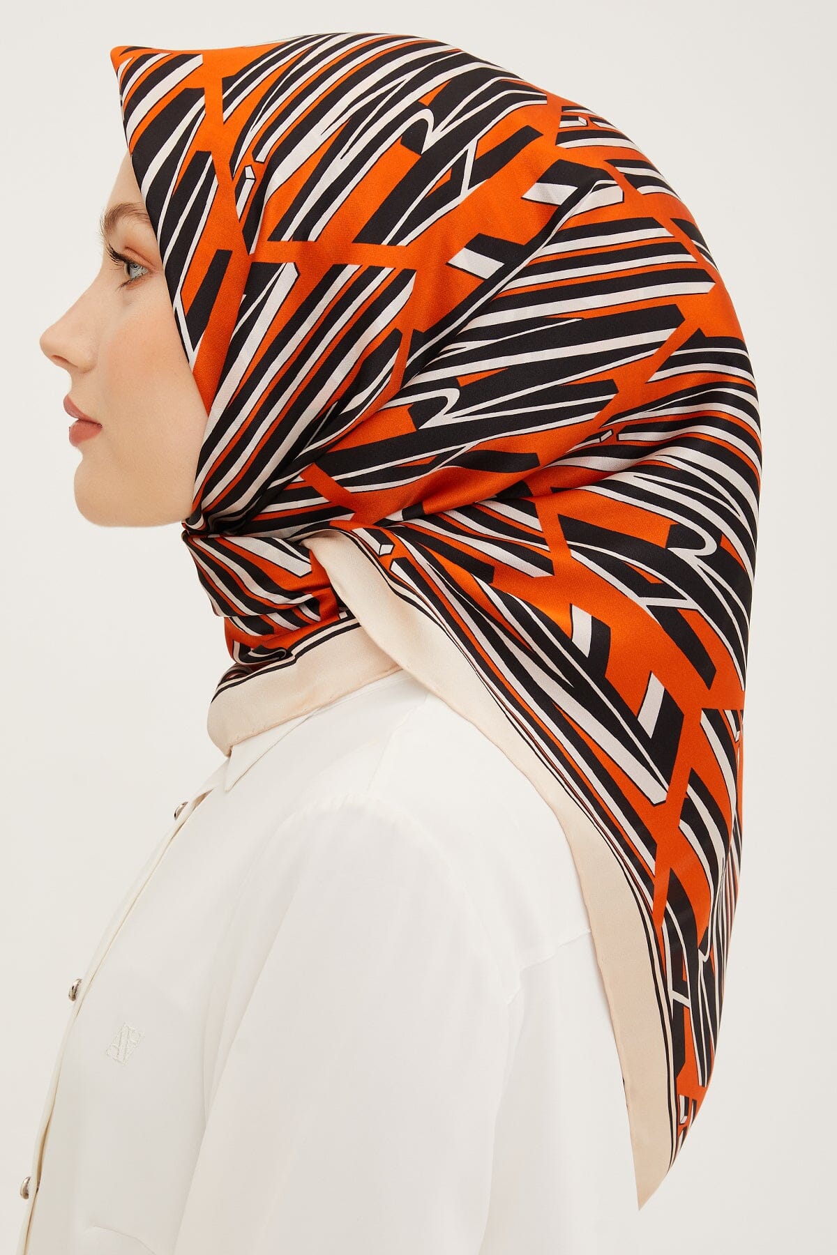Armine Linear Square Silk Scarf #9 Silk Hijabs,Armine Armine 